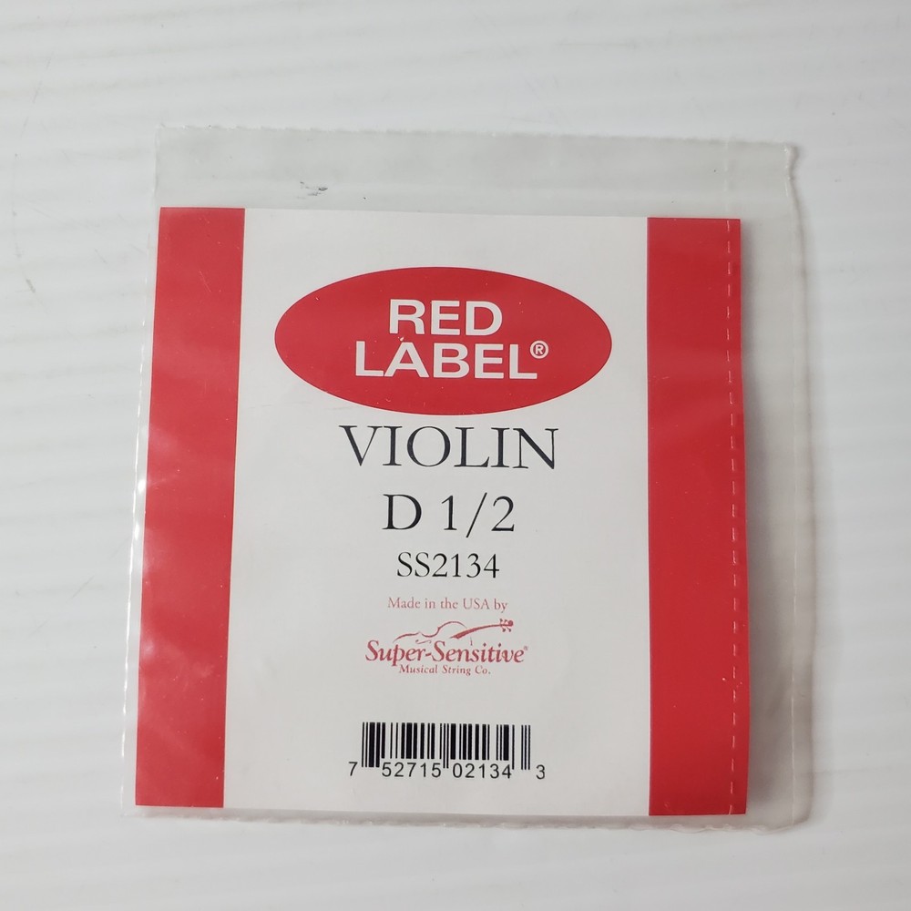 Red Label Violin D Single String 1/2 Super Sensitive New SS2134