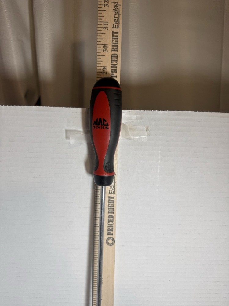 28” MAC Tools flathead Screwdriver with MAC Handel grips.