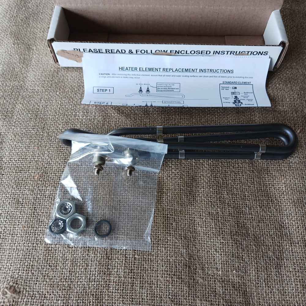 Hydroquip flow thru heating element, 4.0kW, titanium jacket, NIB