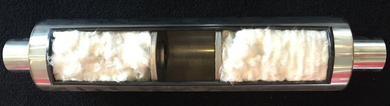 ZZPerformance 2.5" Ultra Quiet Small Exhaust Resonator Stainless Triple Chamber