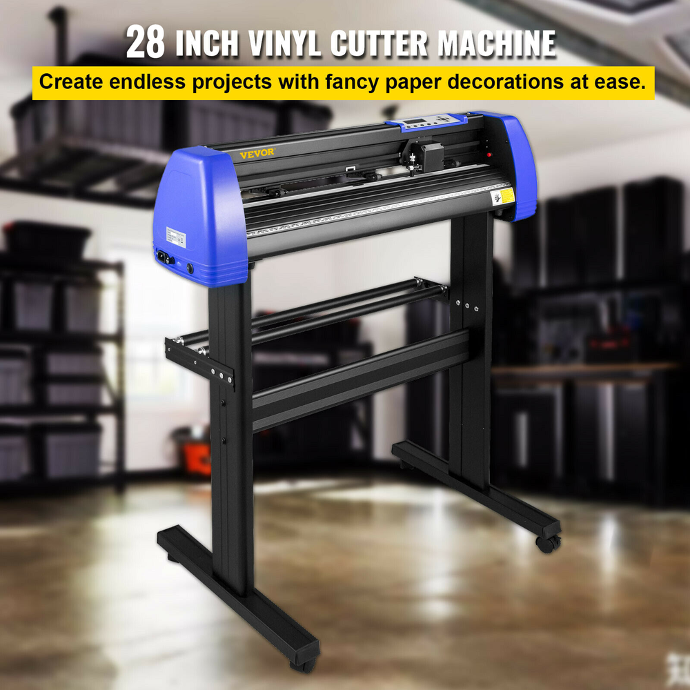 VEVOR 28" Vinyl Cutter Plotter Cutting Machine w/Signmaster Software 20 Blades