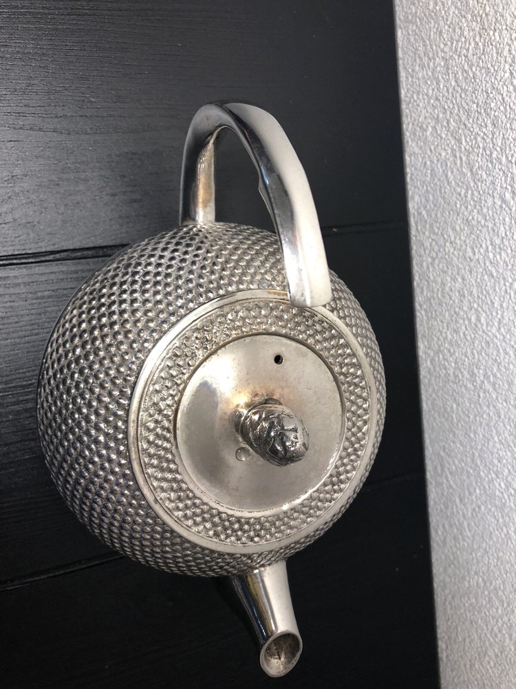 Vintage Silver Plated Tea Pot With Handle Made in India