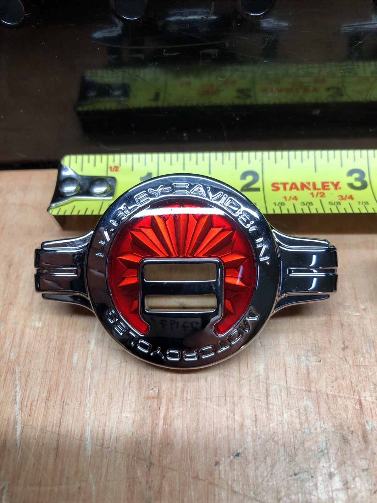 Quantity 2 OEM Harley Softail Heritage Red Concho Seat, Sissy Bar, Saddlebag NOS