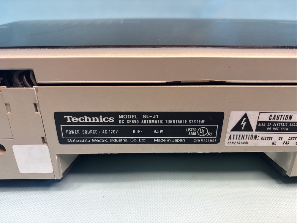 Technics SL-J1 Linear Tracking Turntable Record Player - WORKS