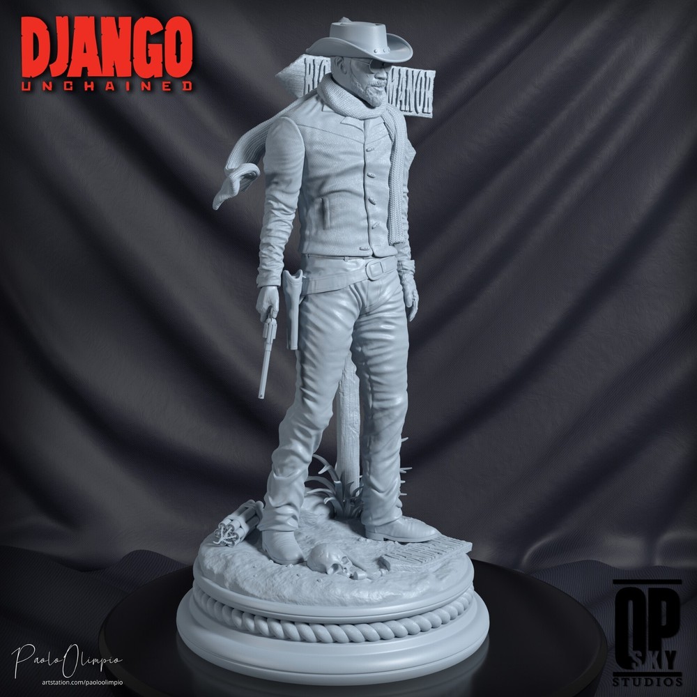 Django Resin Statue Model Kit Unpainted/Unassembled