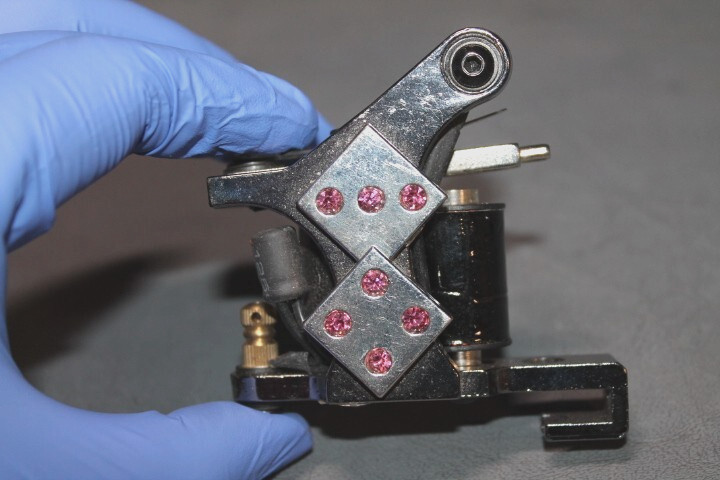 Coil Tattoo Machine - Pink Dice