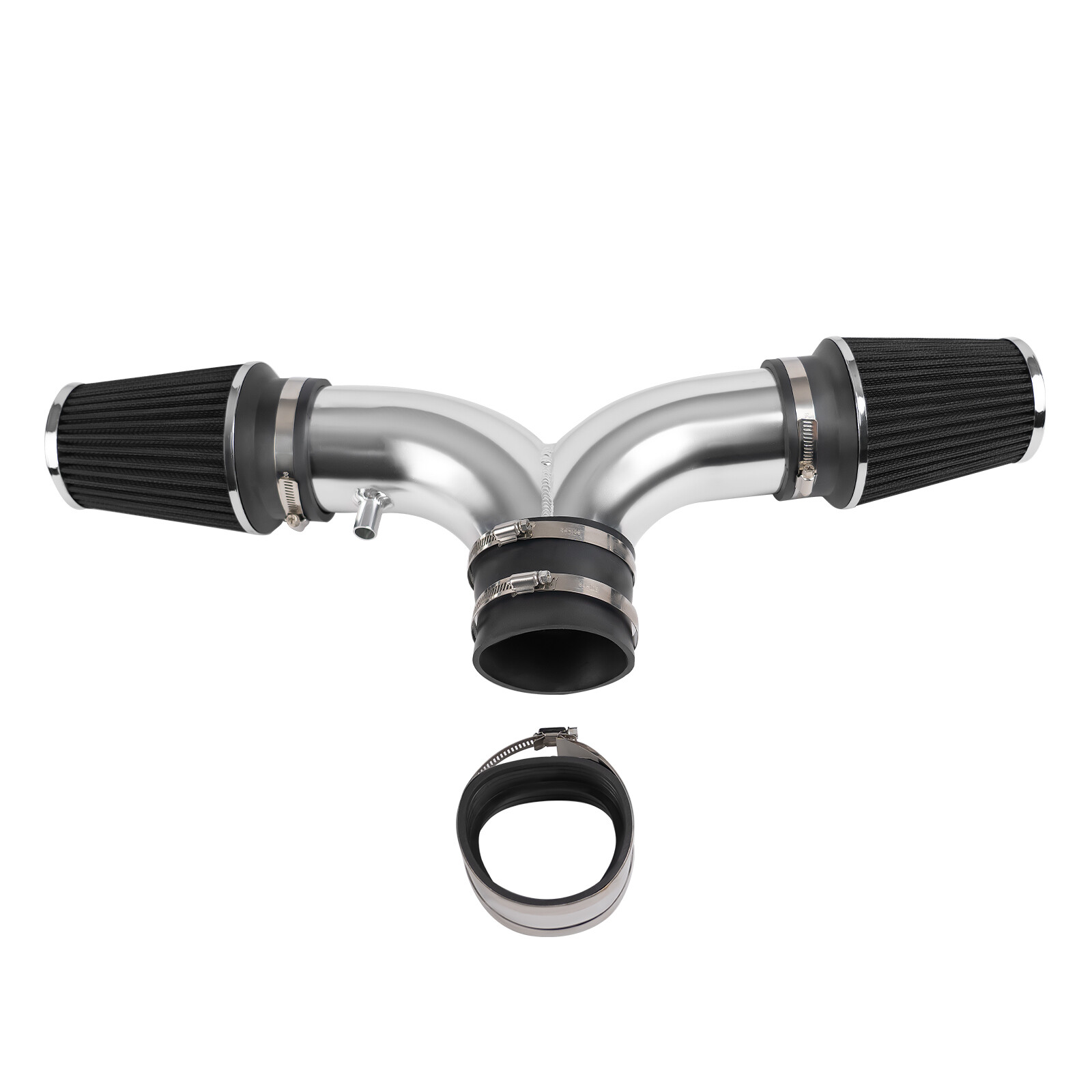 Dual Twin Air Intake System Kit Aluminum + Filter for Corvette C5 5.7L 01-04