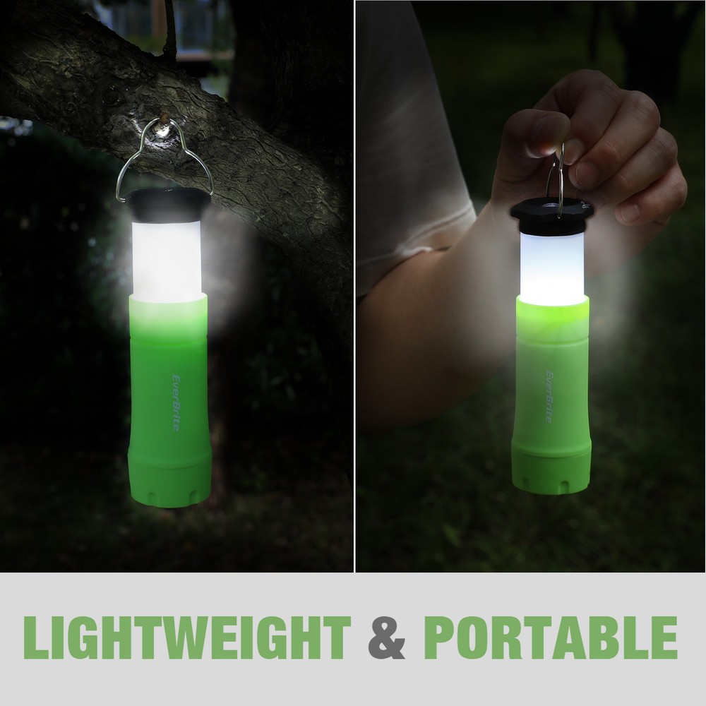 EverBrite 2-in-1 Mini Lanterns and Flashlights 2Pack Battery Powered Green