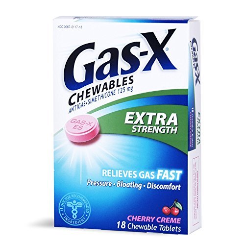 2 Pack GasX Chewables Extra Strength Cherry Creme 18 Tablets Each