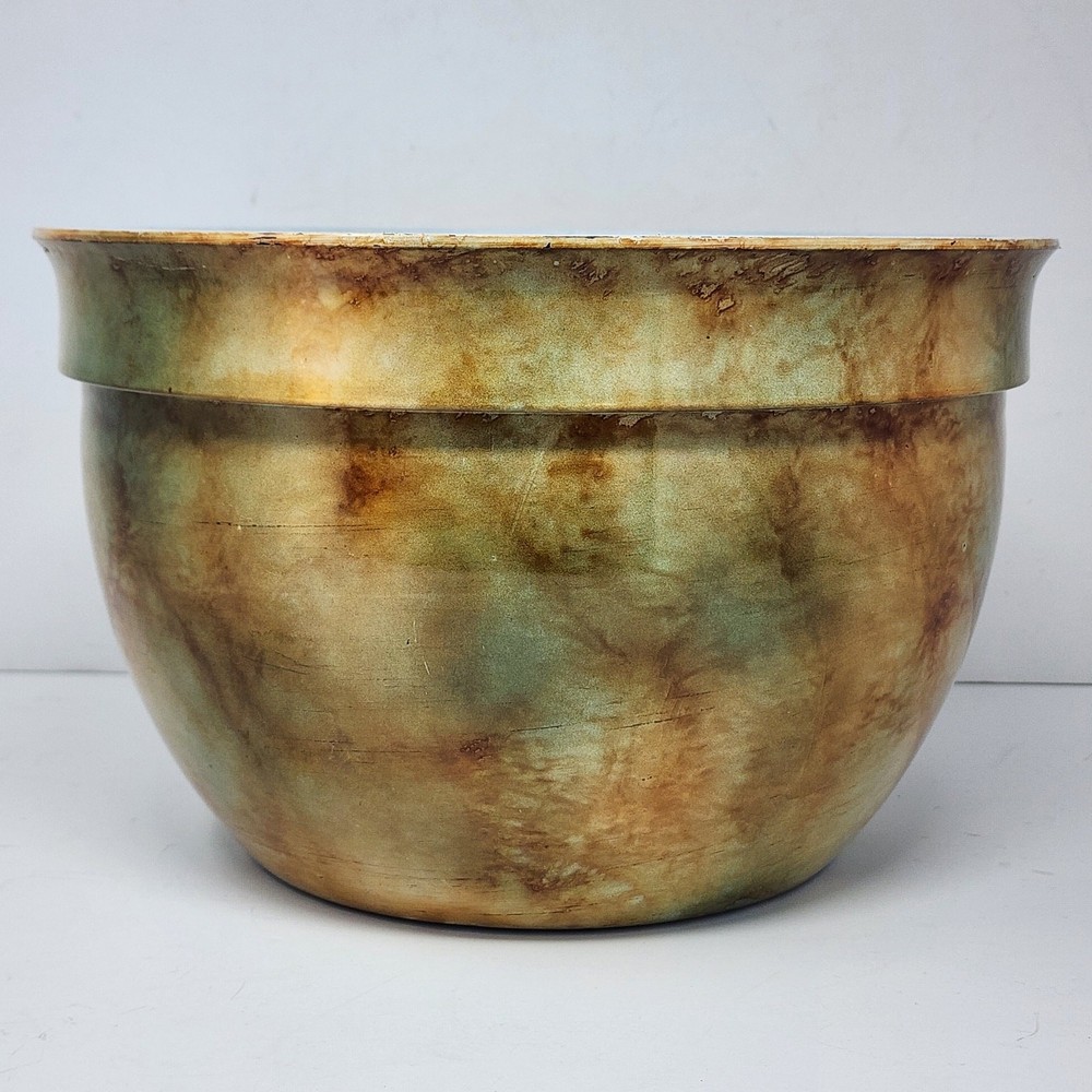 Faux Marble Plastic Pòt