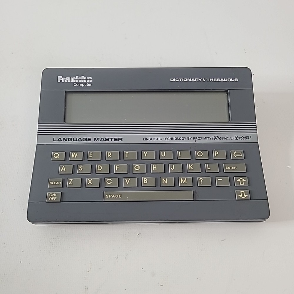 Franklin Language Master LM-2000 Dictionary Spelling Thesaurus Electronic
