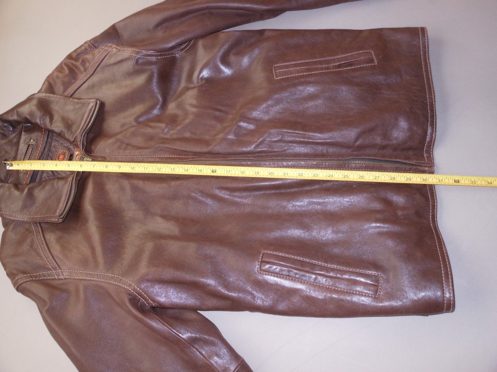 Wilson Large Brown Leather Jacket with Thinsulate Lining