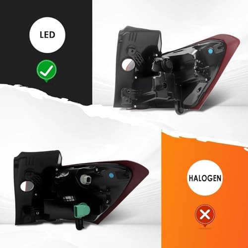 Driver Side Tail Light Assembly Compatible with 2018-2021 Equinox Left