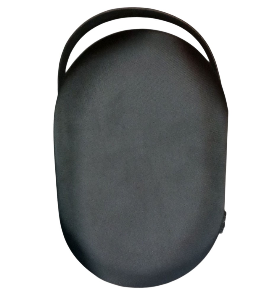 A travel case for a virtual reality (VR) headset.