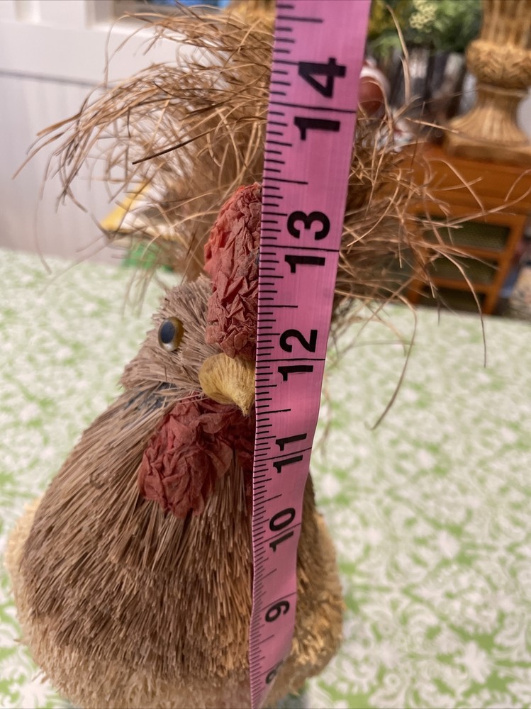 Straw Rooster Figure