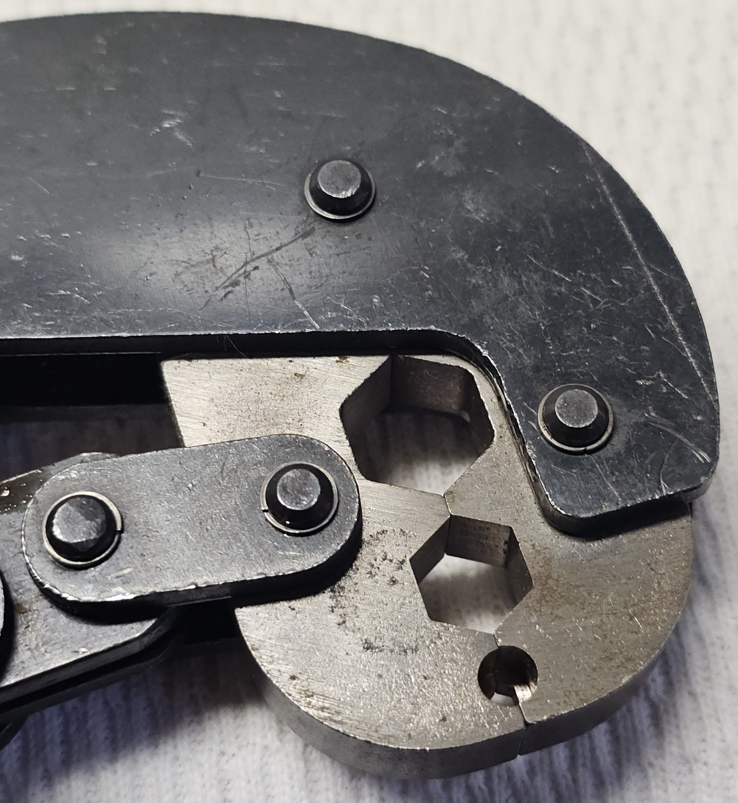 Vintage Ripley Co Cablematic CR 611U Hex Crimp Tool LN Lineman Bell System MINT