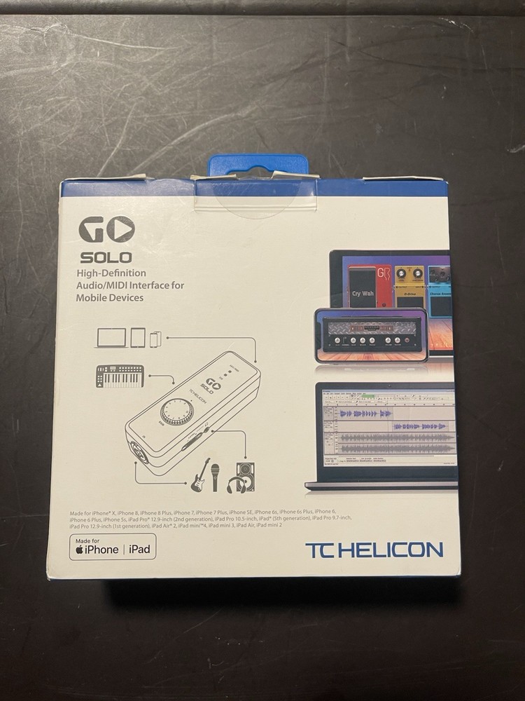 TC Helicon Go Solo Audio/Midi Interface for Mobile Devices
