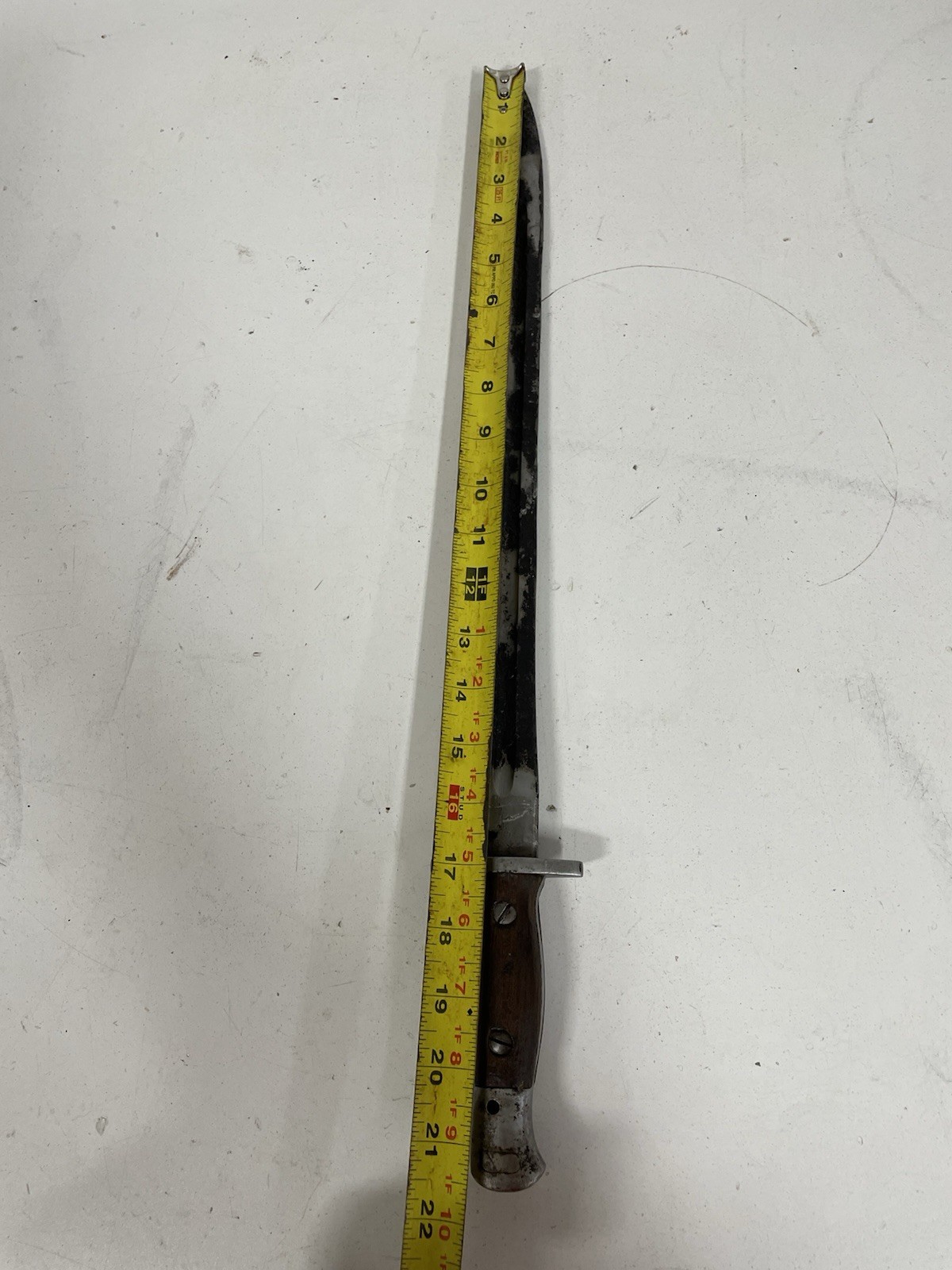 Original WWI British 1907 Enfield Bayonet Sanderson Marked NL