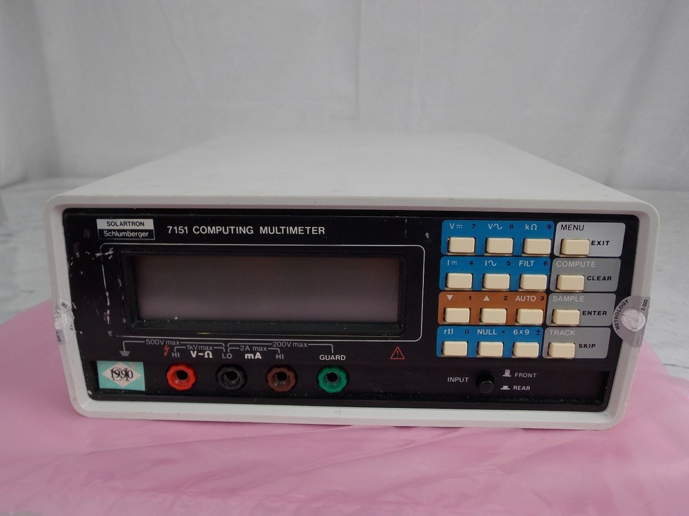 SOLARTRON SCHLUMBERGER 7151 COMPUTING DIGITAL MULTIMETER *TESTED*
