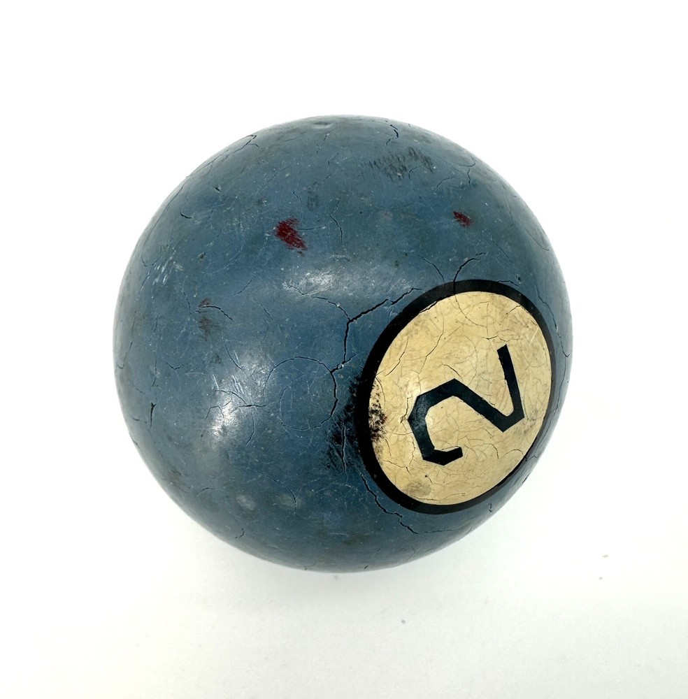 Vintage Clay #2 Solid Blue Pool Billiards Ball