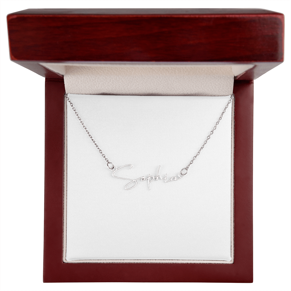Personalized Signature Style Name Necklace