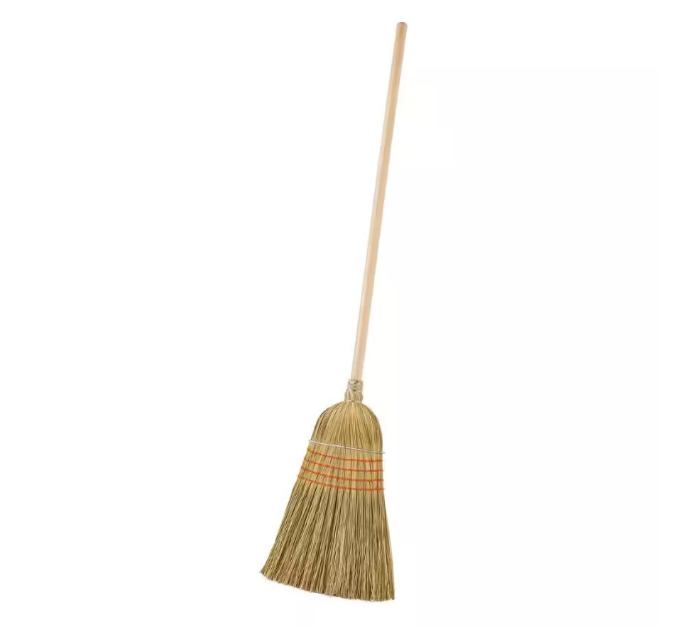XL Heavy Duty Corn Broom With Wood Handle