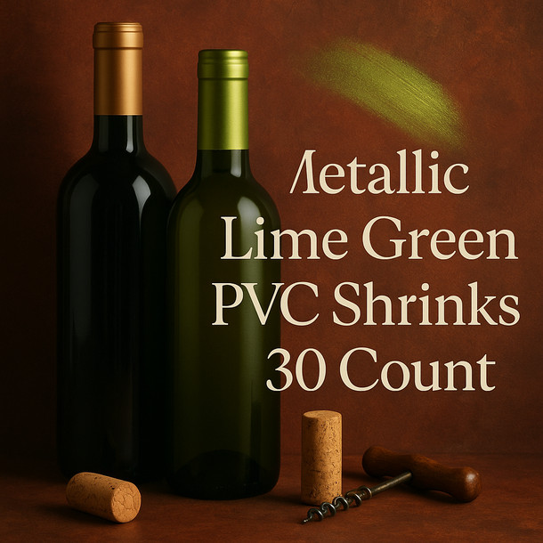 LD Carlson Metallic Lime Green PVC Shrinks 30 Count