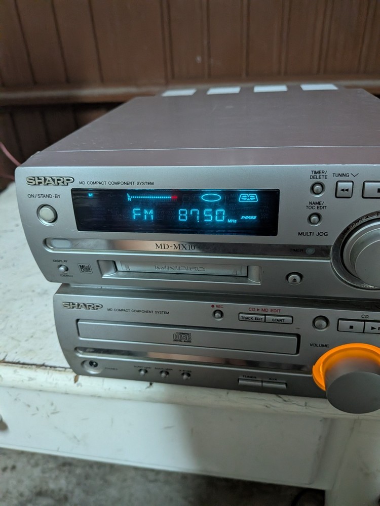 Sharp MD-MX10H MiniDisc CD Compact Hi-Fi System - Fully Tested & Working