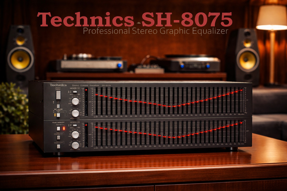 Technics SH-8075 🌈RaRe🌈 Mint Vintage Stereo  Equalizer