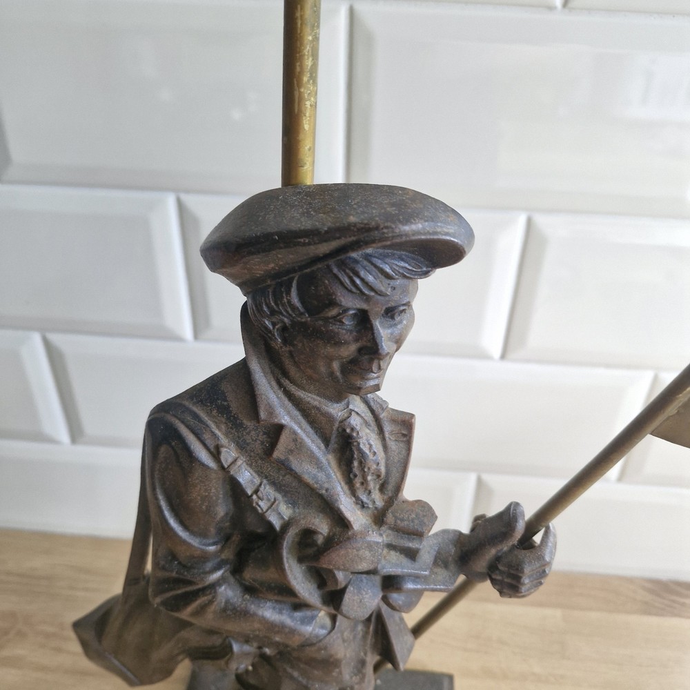 Cast Iron Golfer Table Lamp