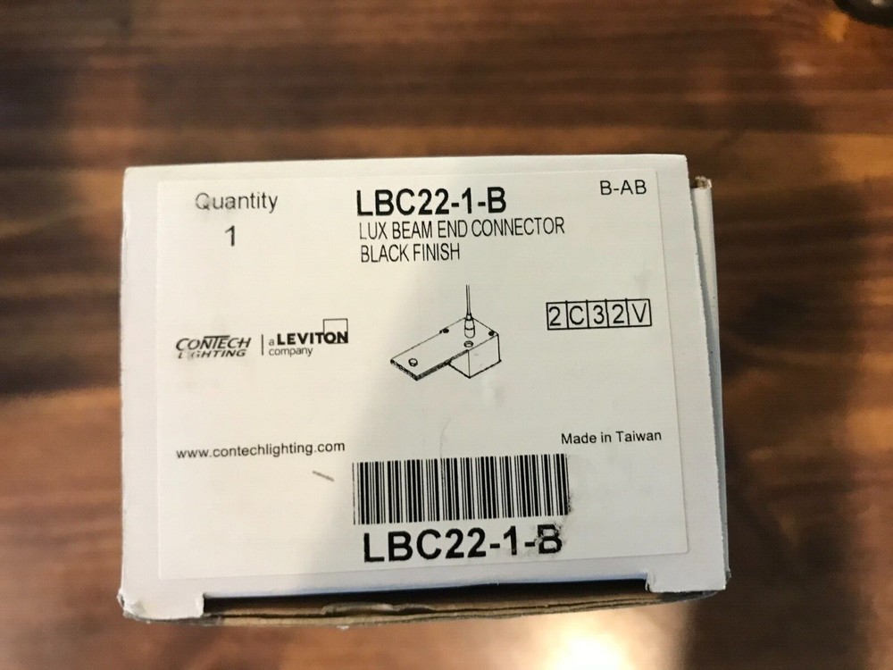 ConTech LBC22-1-B  2" X 2" END CONNECTOR BLACK FINISH