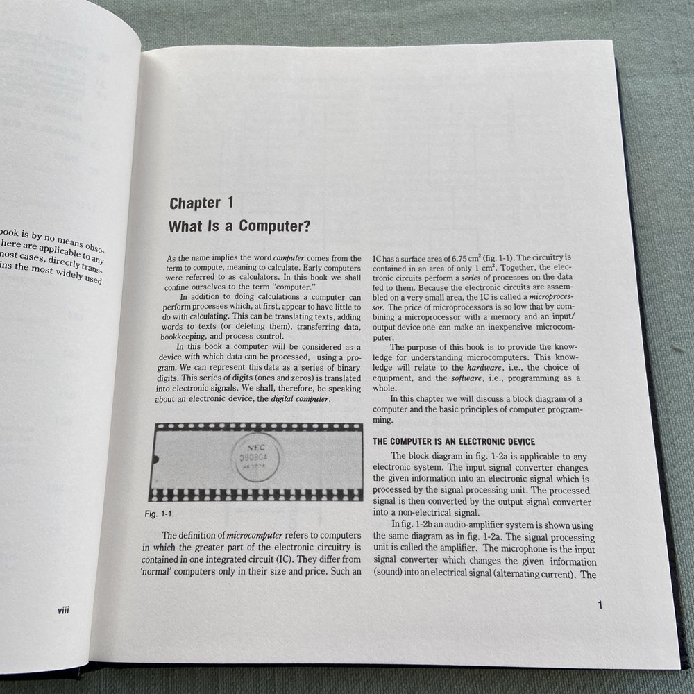 Microcomputers AJ Dirksen Tab Vintage Computer Book 1st Printing Intel HC 1982