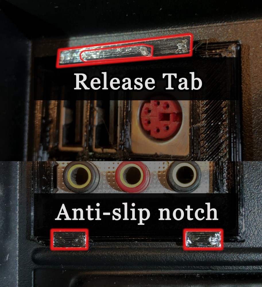 Biostar A55MD2 I/O Shield, 3D Printed, IO Backplate