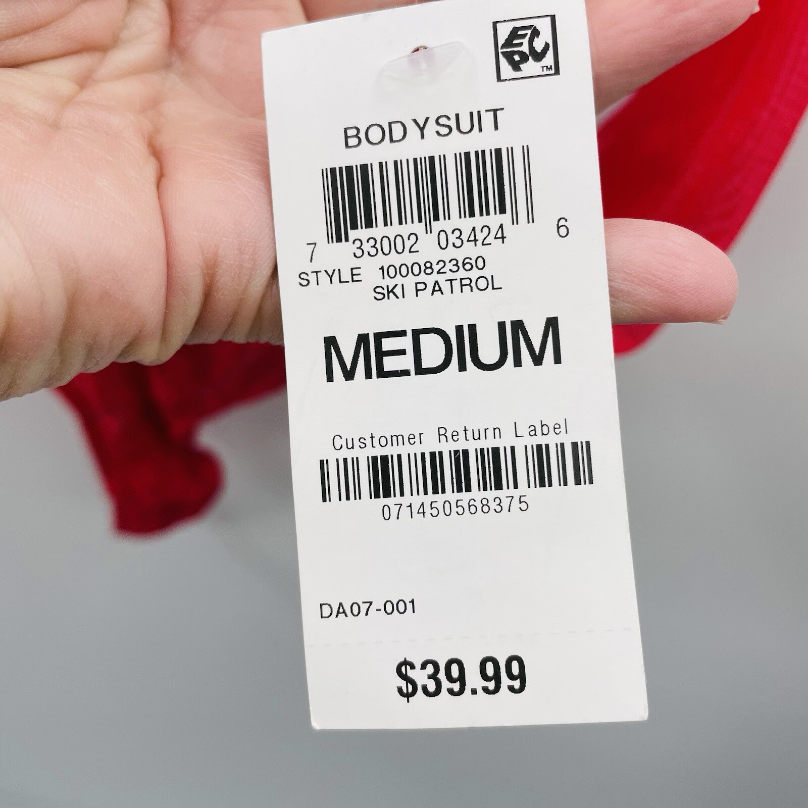 INC International Concepts Medium Not So Basic Long-Sleeve Mesh Bodysuit 2681