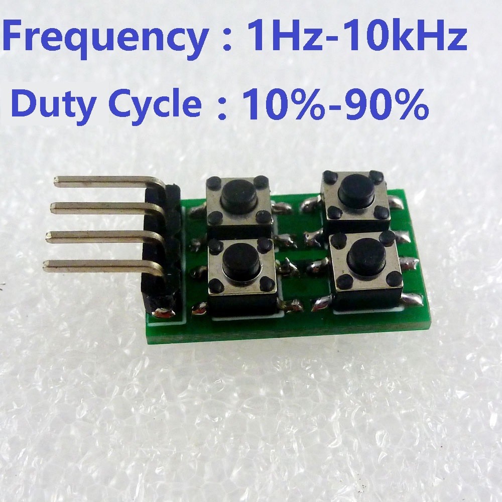 Duty Cycle Frequency Adjustable PWM Square Wave Pulse Generator Module LED NE55