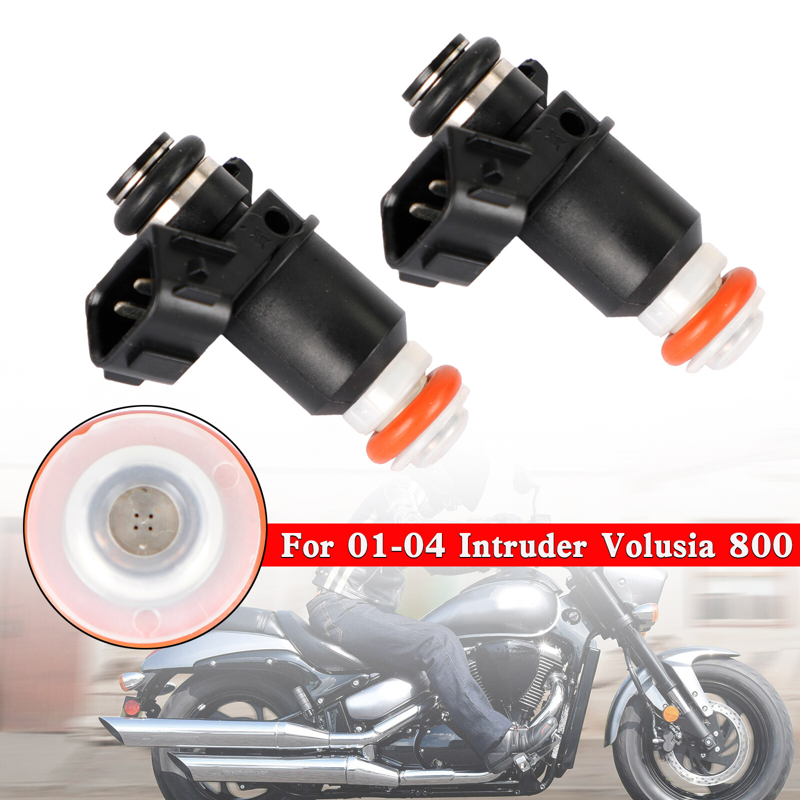 2PCS 16450-PLD-003 Fuel Injectors For Suzuki BOULEVARD M50 / C50 15710-14g00