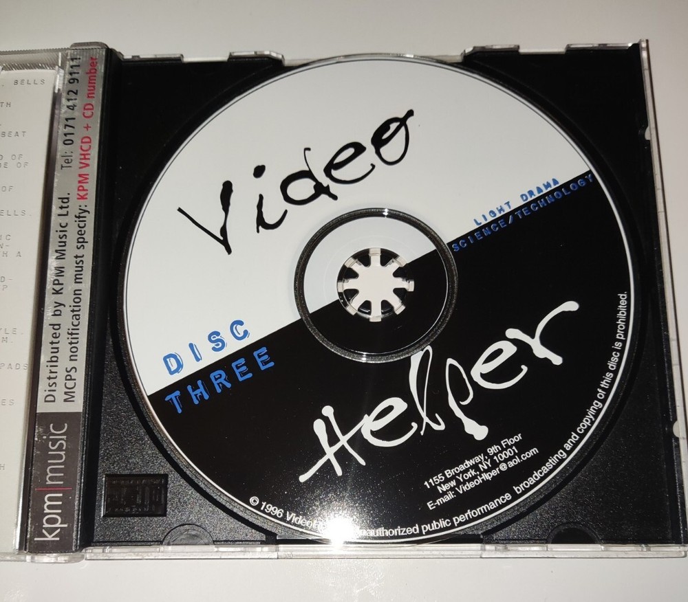 Video Helper Light Drama / Science Technology (Disc Three) Samples CD .