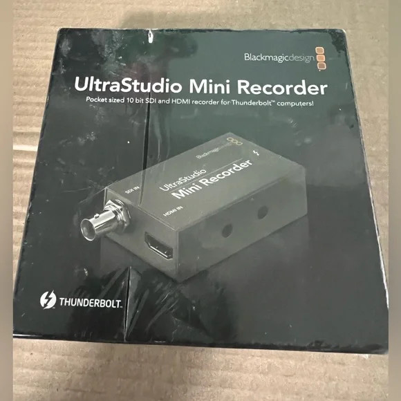 NIB Blackmagic Design UltraStudio Mini Recorder Streaming Device Thunderbolt
