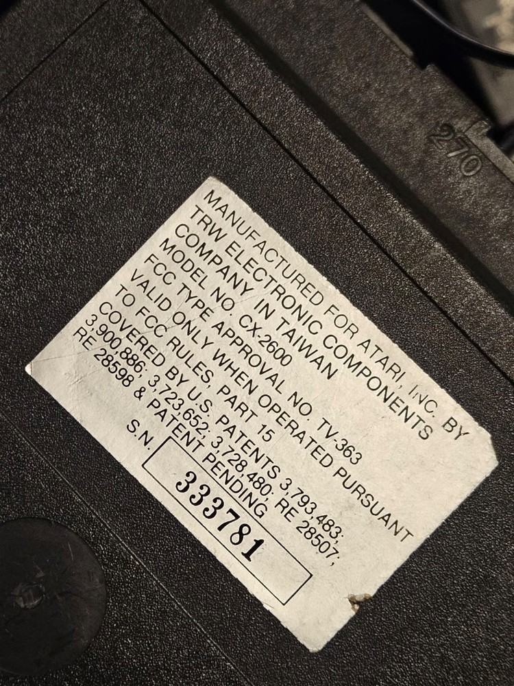 Atari 2600 Video Computer System CX-2600 6-Switch Woodgrain Console VCSOriginal