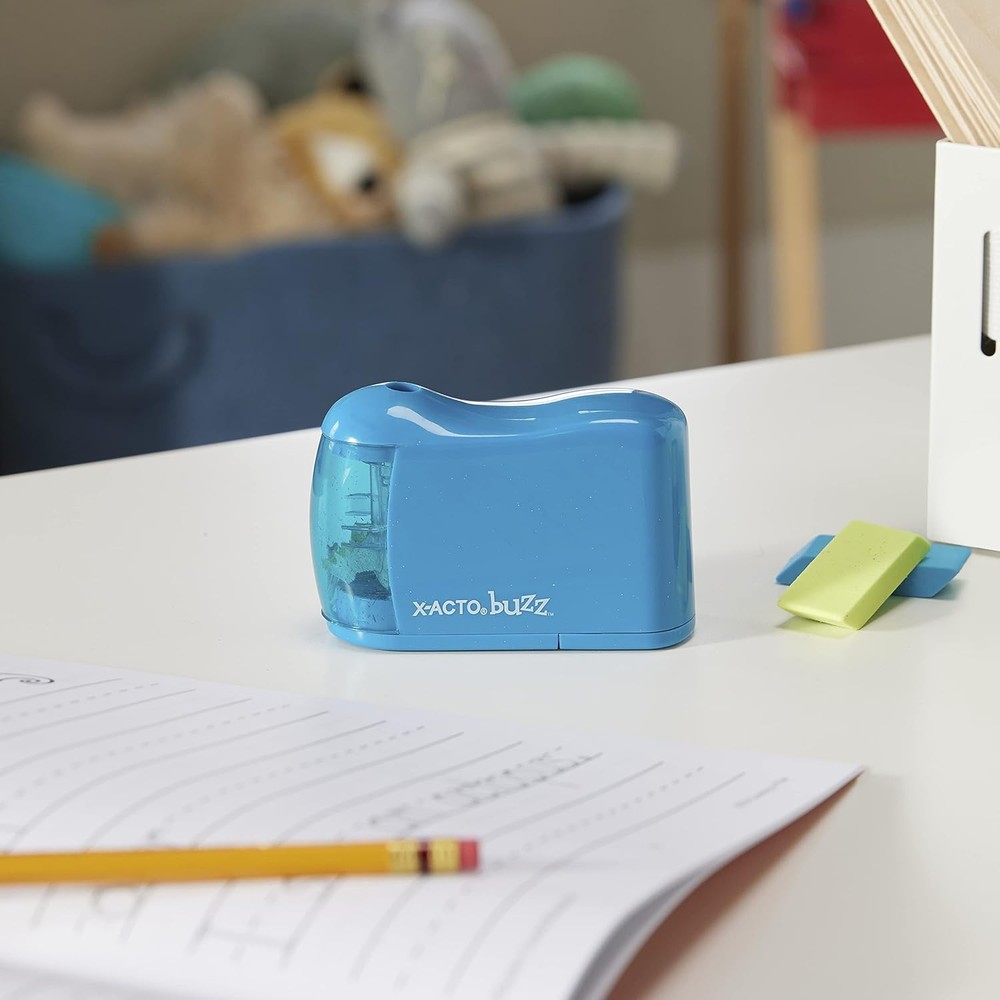 X-ACTO Buzz Battery Pencil Sharpener, Assorted 1 Count (Pack of 1),