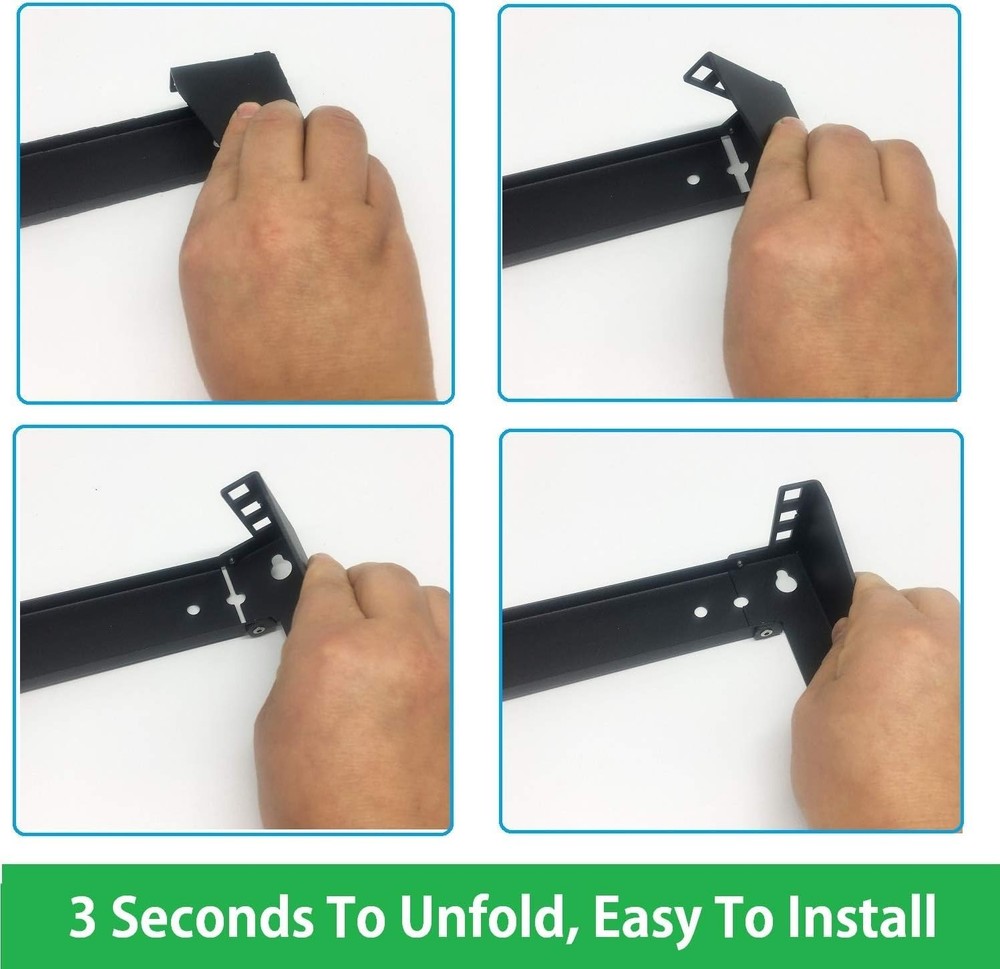 Versatile 1U Wall Mount Patch Panel - Up to 125lbs Capacity, Easy Installation
