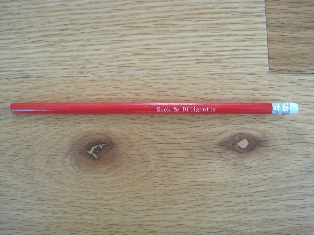 Seek Ye Diligently Red Pencil Scripture Marking