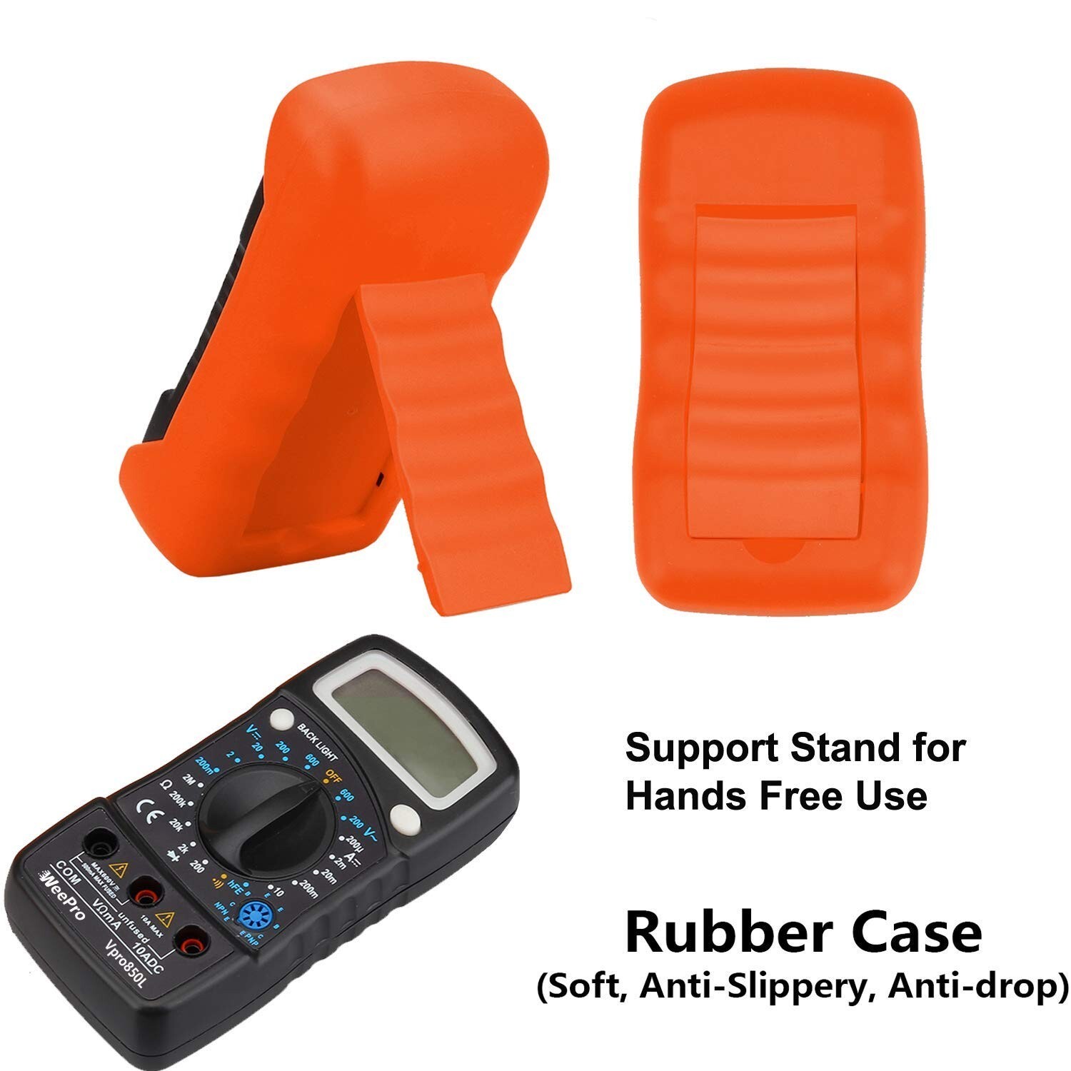 WeePro Vpro850L Digital Multimeter DC AC Voltmeter, Ohm Volt Amp Test Meter, US