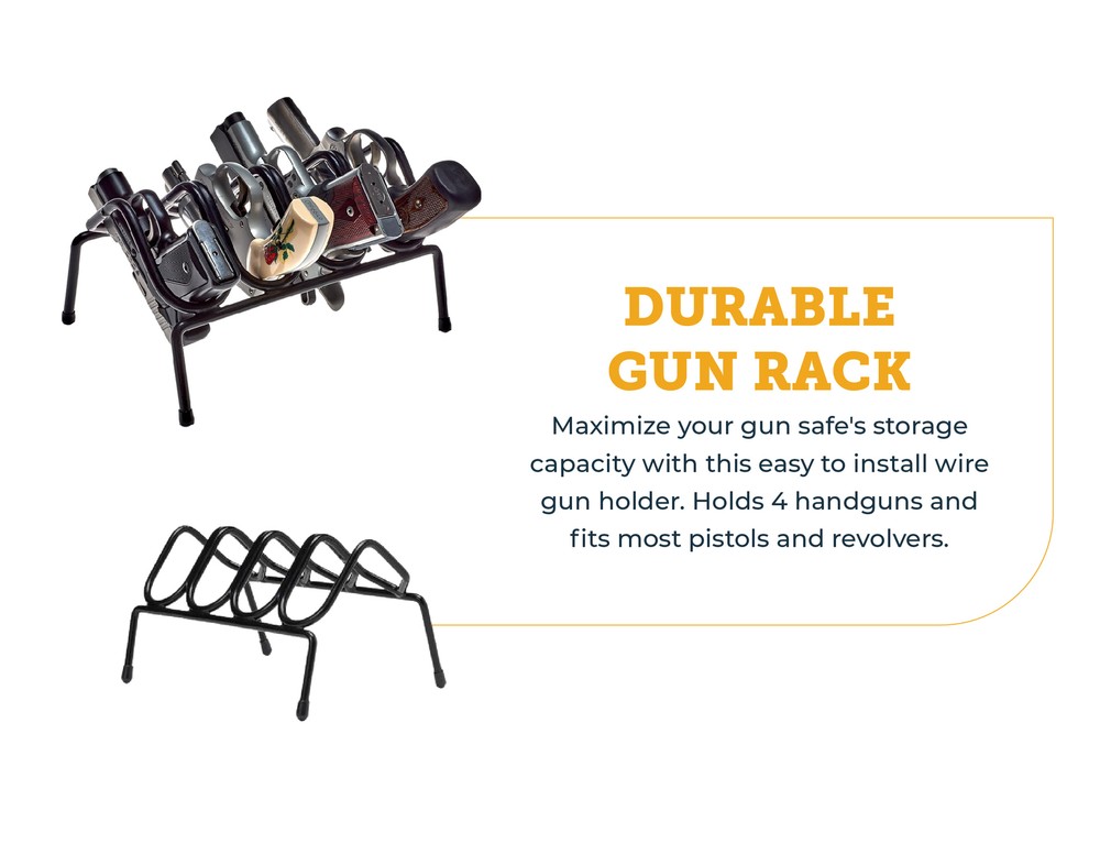 SnapSafe 4 Gun Pistol Rack