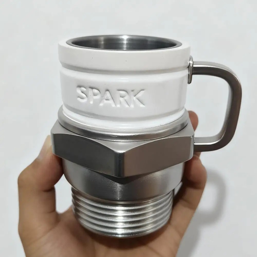Spark Plug Coffee Mug Creative Engine Design Cup for Car Lovers