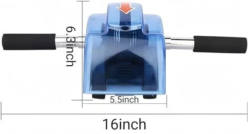 Ab Roller for Abs Workout - Abdominal Exercise Rollers with 4 Wheels, blue