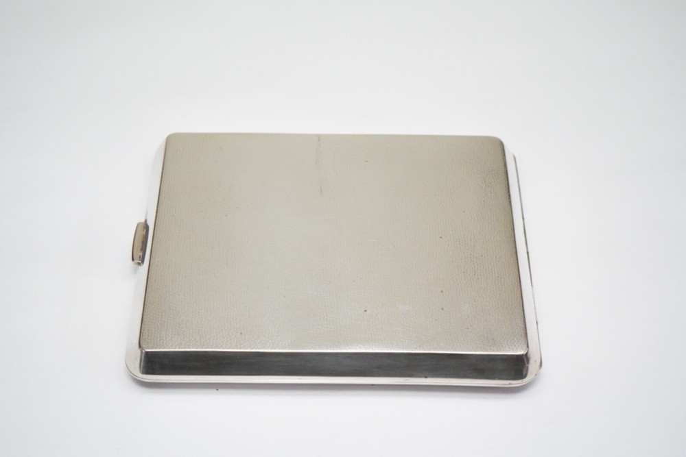 Outstanding HANDMADE Solid Silver Cigarette Case - Nanking - Business Card Case