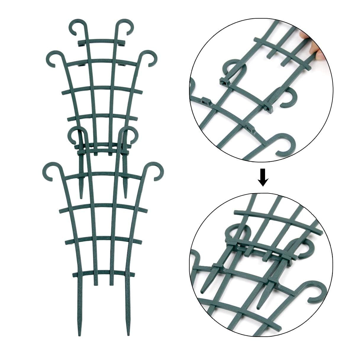 4 Pcs Trellis For Potted Plants Garden Trellis For Climbing Plants Outdoor for V