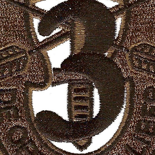 3rd Special Forces Group Crest OD Green Black 3 Patch