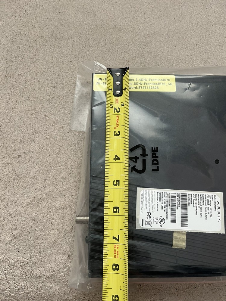 Arris Wireless Internet Modem-Black-Model NVG468MQ-Electronics-2021